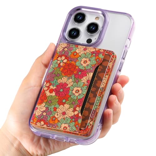 Cartera de piel de roble suave maogoam exclusiva para iPhone 15 y 16 5