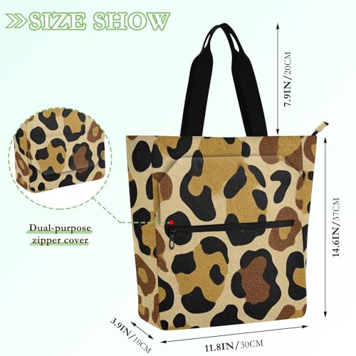 Bolsas de hombro de leopardo para el día a día escolar y compras 4