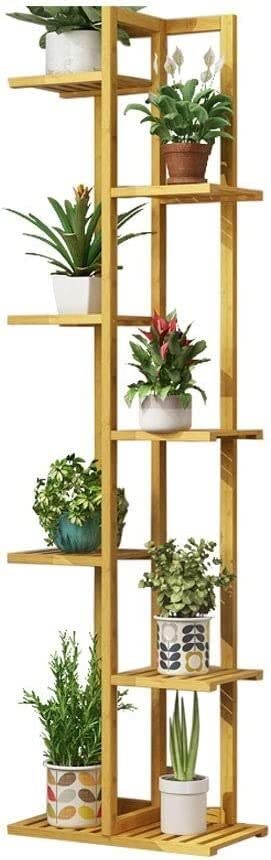Support de plante en bois 7 étages pour optimiser les petits espaces