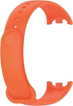 Microsonic Xiaomi Mi Band 9 Silikon Kordon Turuncu [Mi Band 9 ile Uyumlu Kordon - Turuncu]