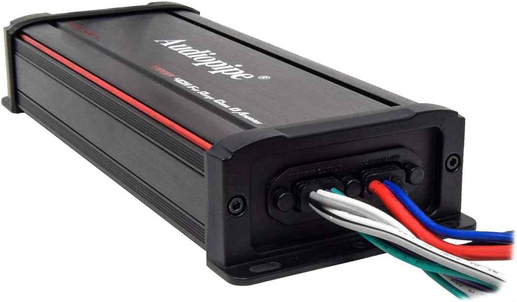AudioPipe APTV-600.4 Full Range IP67 Waterproof Marine Bridgeable Class D Amplifier for ATVs, UTVs, Boats, and Motorcycles, Black : Electronics