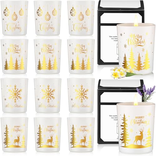 Bougies de Noël en cire de soja pour illuminer votre table de fête