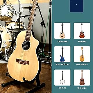 JUJNE Support de Guitare Acoustique, Support de Guitare éLectrique en MéTal Universel, Support de Guitare Basse Pliable… - Les Beatles, Paul McCartney, John Lennon, RIngo Starr, George Harrison JUJNE Support de Guitare Acoustique, Support de Guitare éLectrique en MéTal Universel, Support de Guitare Basse Pliable… – Image 2