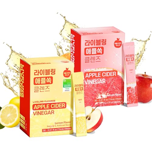 [Liveling] Apple Cider Vinegar Duo Pack, Natural Cleanse with Premium Nutritional Ingredients, pH Balance, Zero Sugar, Easy Cut & Easy Mix (60 Sticks) image 5