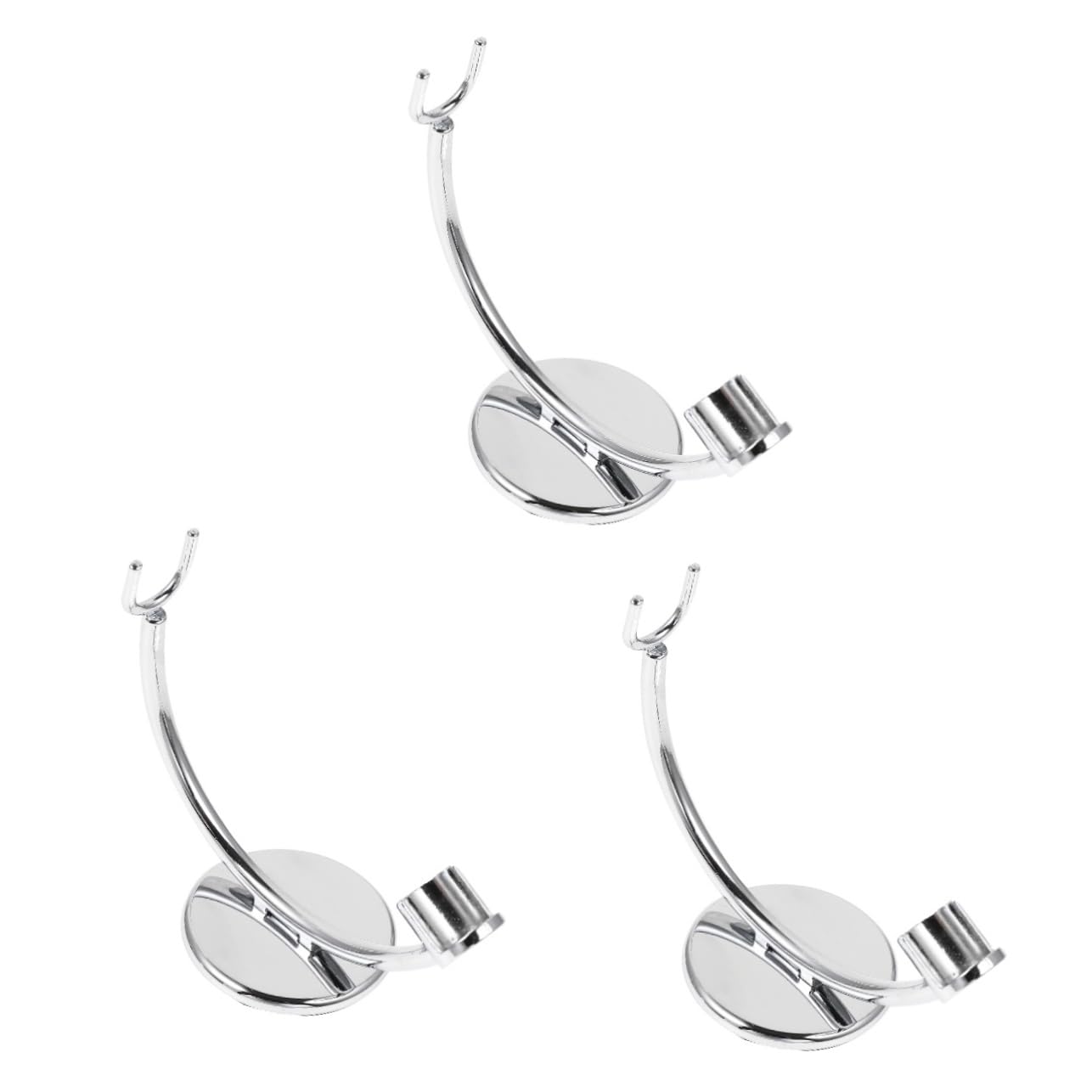 minkissy 3 Pcs Men's Razor Stand for Straight Razor Portable Beard Shaving Tool Stand