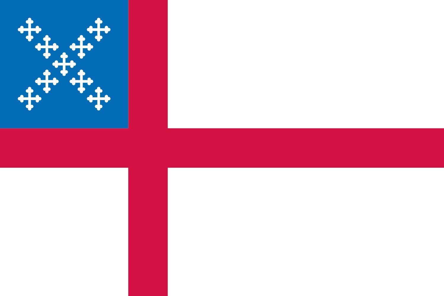 Drapeau XL L Église épiscopale des États-Unis en tissu haute densité pour intérieur et extérieur