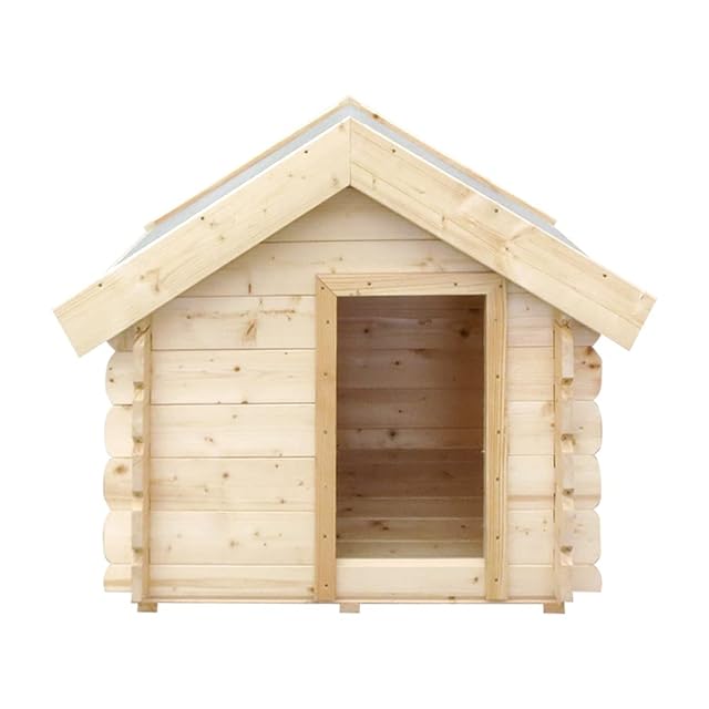 Caseta Perros Exterior Madera - 76 x 99 x H80 cm - casa Perro - Talla S -casa de Perros pequeños