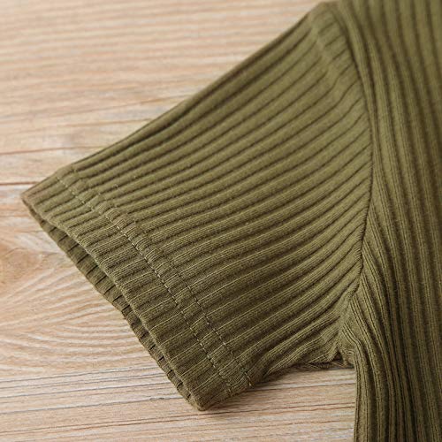 Unisex Toddler Baby Boy Girl Summer Clothes Short Sleeve T-Shirt Tops+Short Pants Ribbed Two Piece Solid Outfit Set4