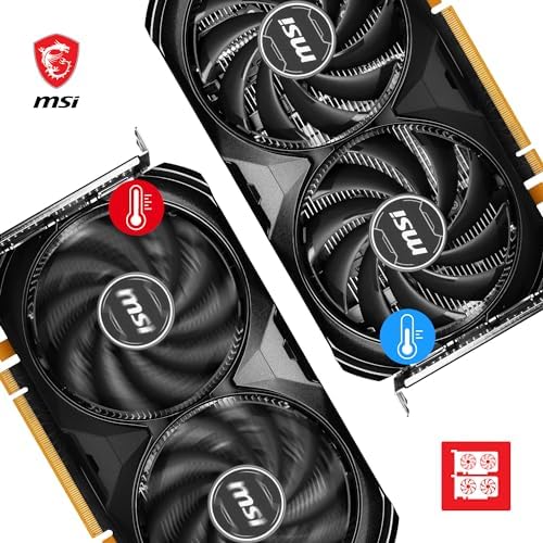 MSI GeForce RTX 4060 Ventus 2X Black 8G OC Gaming Graphics Card - 8GB GDDR6X, PCI Express Gen 4, 128-bit, 3X DP v 1.4a, HDMI 2.1a