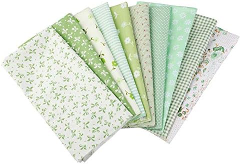 8 Pcs Cotton Fabric for Dressmaking Clothes,Print Fat Quarters Material for Sewing,Quilting Fabric Bundle Squares Patchwork for Craft DIY Scrapbooking