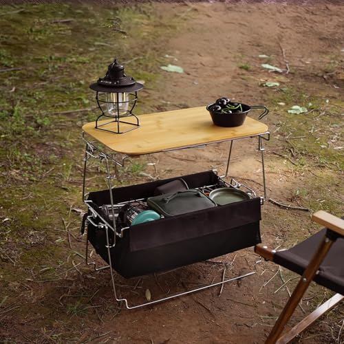 Table de camping pliante portable solution facile de rangement pour le camping - 3