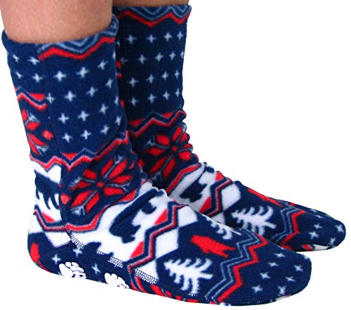 Polar Feet Nonslip Fleece Socks for Kids and Youth, Unisex