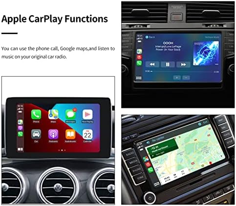 ushilife Bezprzewodowy adapter Carplay dla samochodów OEM od 2017 roku Konwertuj Bezprzewodowy do bezprzewodowa Online Update Plug & Play dla iPhone 6+ Wsparcie nawigacji Muzyka Rozmowa telefoniczna