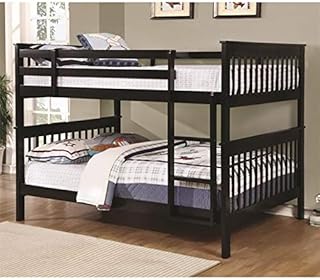 Rosebery Kids Full Over Full Bunk Bed in Black