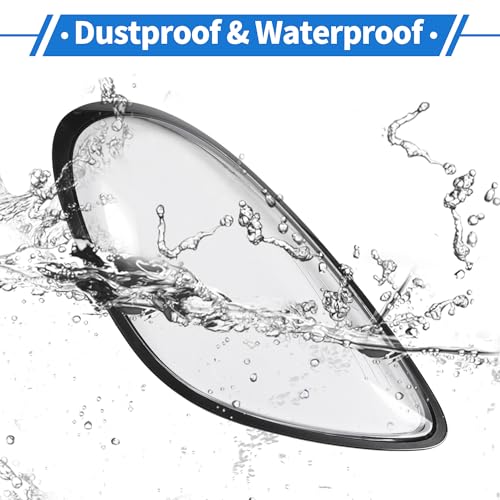 VekAuto Headlight Lens Cover Headlight Headlamp Lense Clear Lens Cover for Porsche Cayman 981 2014-2016 Clear Black PC 1 Pcs Front Right Car by VekAuto - Image 6