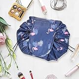 Lazy Drawstring Magic Cosmetic Pouch Bag,Fashion Portable Magic Toiletry Kit Organizer,Portable Travel Drawstring Organizer Makeup Bag,Large Capacity Waterproof Toiletry Organizer