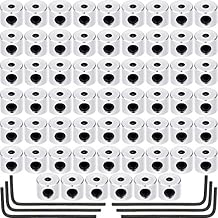 Leinuosen 60 Pieces Pin Keepers Locking Clasp Pin Backs Replacement with Wrench Silver Color, 6 x 5 mm