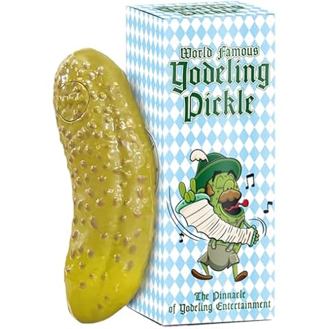 DR DINGUS Yodeling Pickle - Sings Dill-lightful Yodel Song - Make Anyone Laugh - Best Singing Gag Gift for Friends Family Coworkers Cover