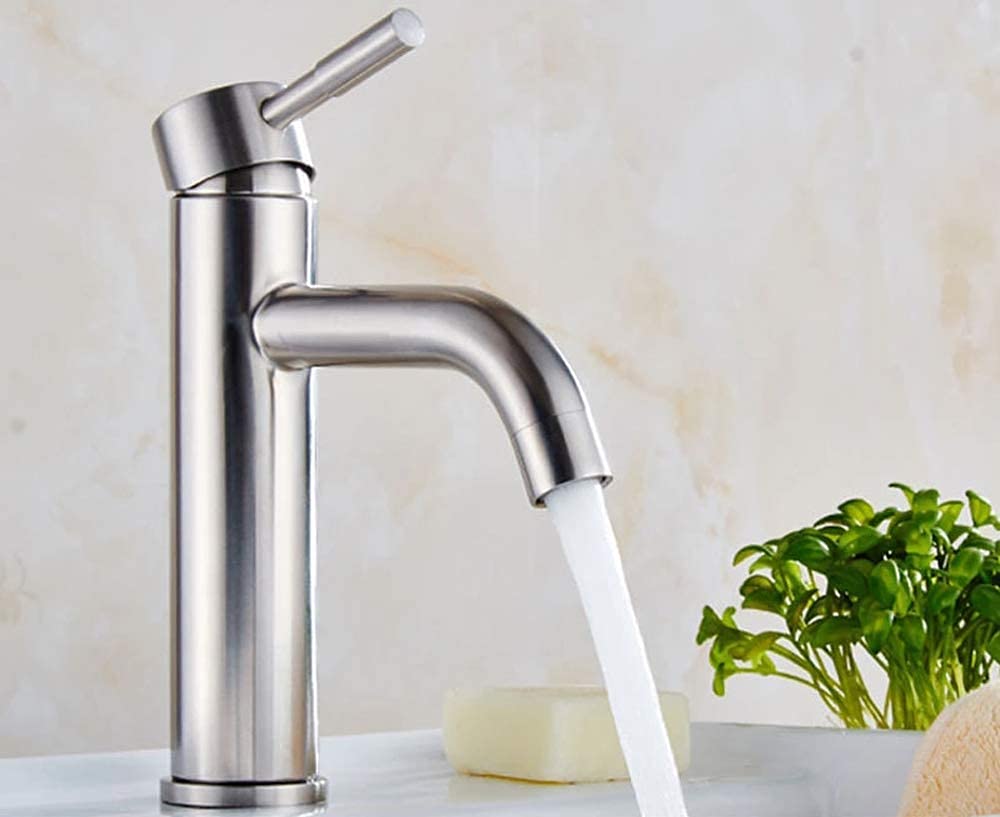 Robinet en acier inoxydable 304 fini chrome à bouche droite