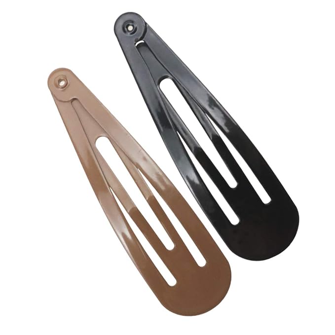 20 piezas pinzas metálicas para cabello grandes de 6.9 cm miniatura 2