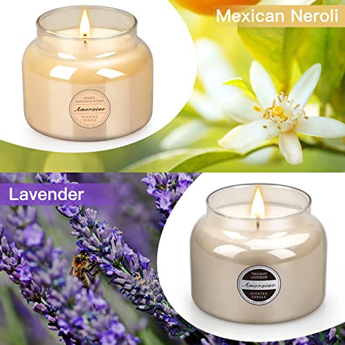 Scented Candles Gifts Set For Women, 2 Pack Aromatherapy Candles For Home Scented, 18 Oz 110 Hour Long Lasting Lavender Candle, Soy Scented Candles Are Suitable For Mother's Day And Birthday Gifts #TOP1