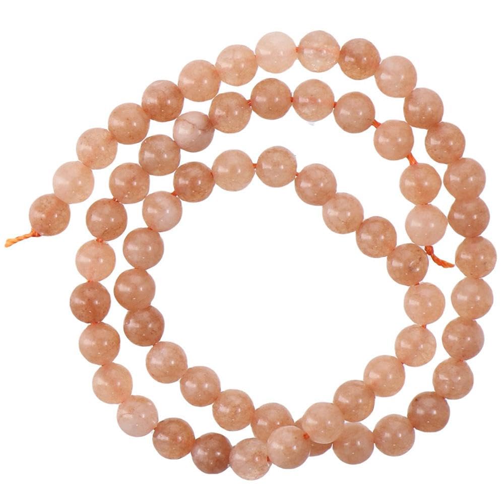 YYlingx 120 PCS 6MM Orange Sunstone Gemstone Beads Natural Round Loose Beads for Jewelry Making Bracelet Necklace Craft - Image 3
