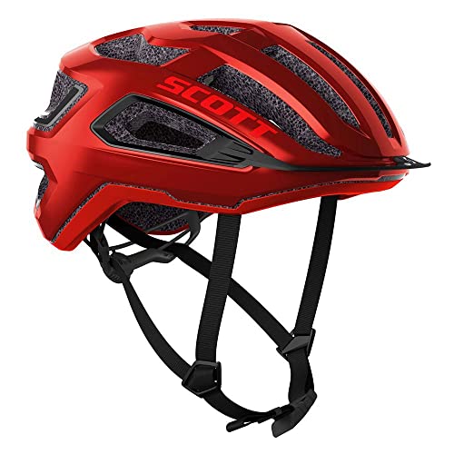 Scott Arx Rennrad Fahrrad Helm rot 2026: Größe: M (55-59cm)