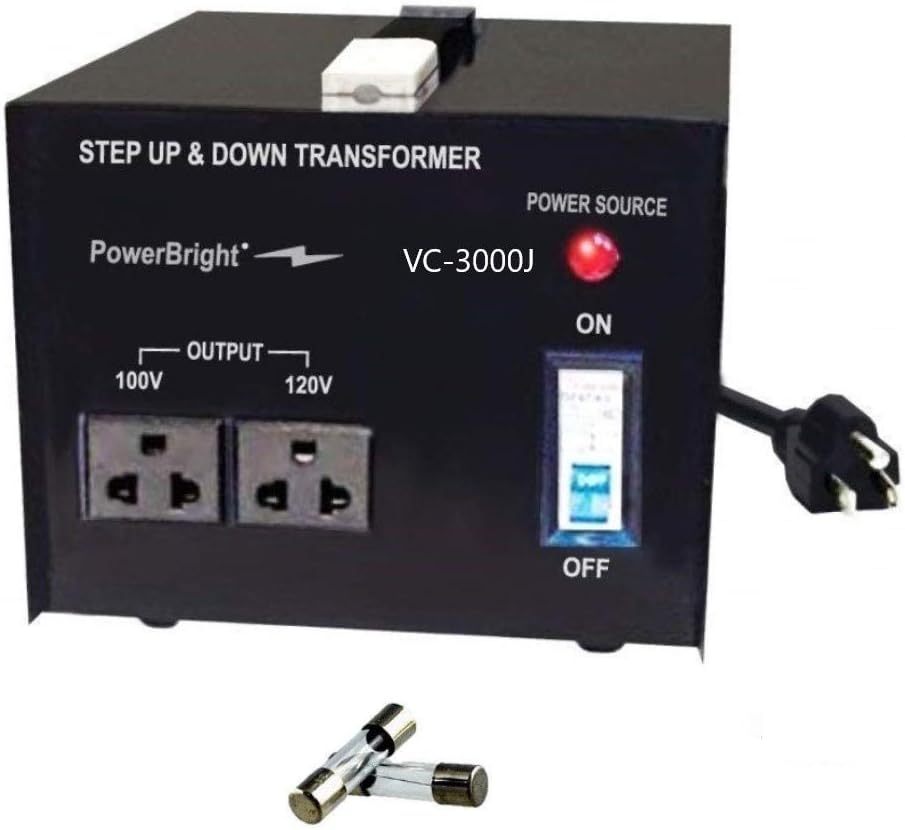 Buy PowerBright 3000 Watts Japanese Voltage Transformers, Step Up and