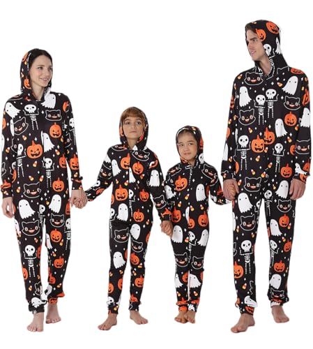 YEAXLUD Family Matching Halloween Pajamas Adult Onesie Woman Costume Couples Men Pjs Women's Novelty...