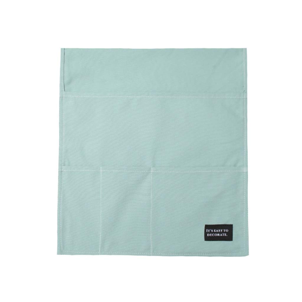 Chevet sac de rangement suspendu bleu en tissu pour télécommande et débris