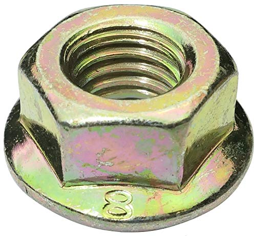 AERZETIX - C19277-10 x Sechskantmutter mit Bund - Flanschmuttern - M8 13mm H8mm - Verzinkter Stahl