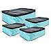 TraveltoGO 4-Piece Mesh Travel Packing Organizer Cube Set, Blue