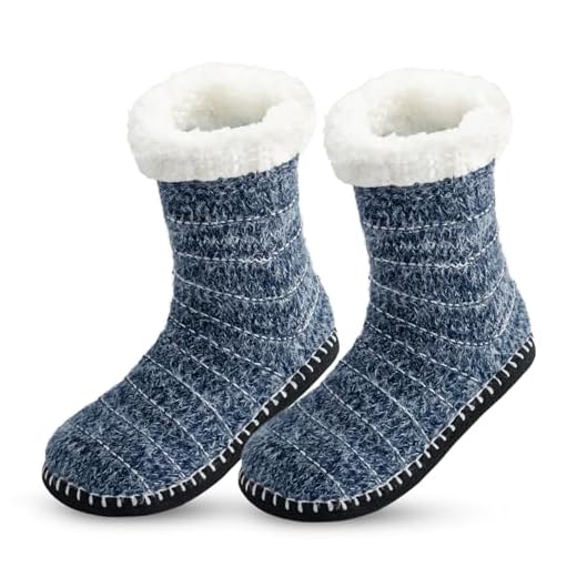 Upenty Calcetines Antideslizantes Invierno Mujer, Calcetines Pantuflas de Invierno para Mujer, Calcetines de Casa Cálidos, Calcetines de Navidad, Regalos Mujer 36-42