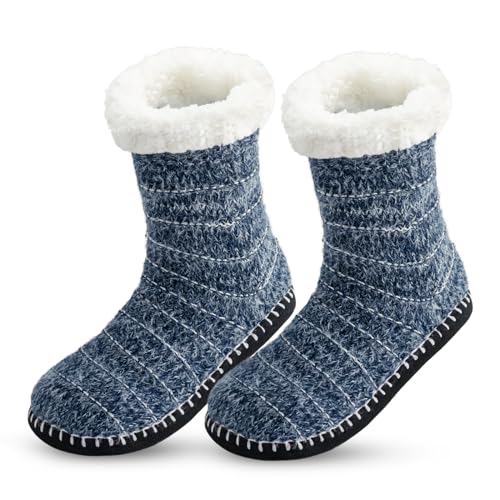 Upenty Calcetines Antideslizantes Invierno Mujer, Calcetines Pantuflas de Invierno para Mujer, Calcetines de Casa Cálidos, Calcetines de Navidad, Regalos Mujer 36-42