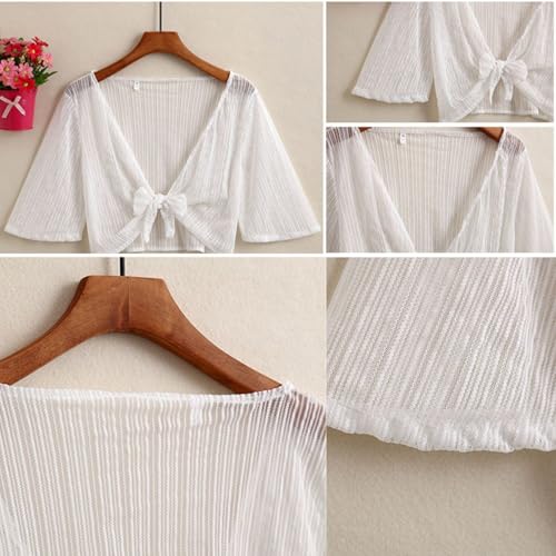 Women's Floral Lace Scarf Shawl, Cardigan Cape for Wedding Party Bridal Scarves4