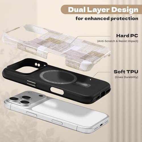 Coque iPhone 17 Pro Max compatible MagSafe - Jolie protection marron - 2