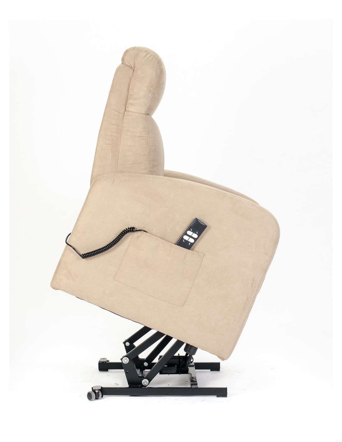 POLTRONE ITALIA Chanel 2 Moteurs Fauteuil releveur inclinable Dispositif Médical 2 Roues siège à Micro-Ressorts Doux fauteuils électriques fauteuils de Relaxation Camel