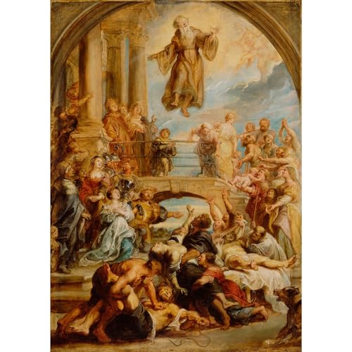 Impression giclée Rubens Les miracles de Saint François 61x81cm Décoration murale