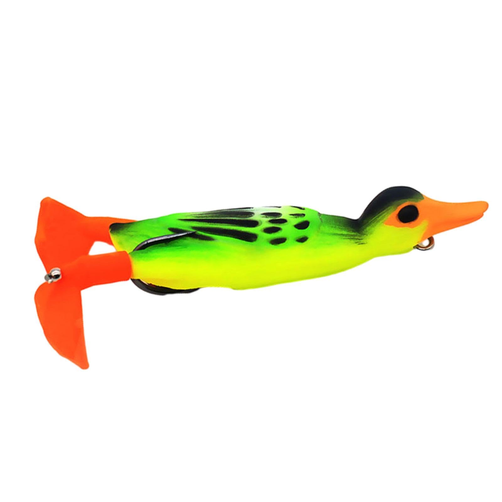 UJEAVETTE Duck Fishing Lure Swimbait Tackle 9.5cm Fishing Lures for Redfish Bass Trout Green-picture-37