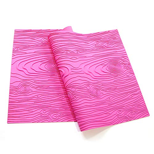 Woodgrain Fondant Impression Mat Silicone Cake Lace Mold Color Purple