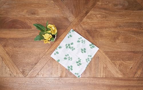 Servilletas de Tela de Algodón Verde Set x6 20x20 in miniatura 4