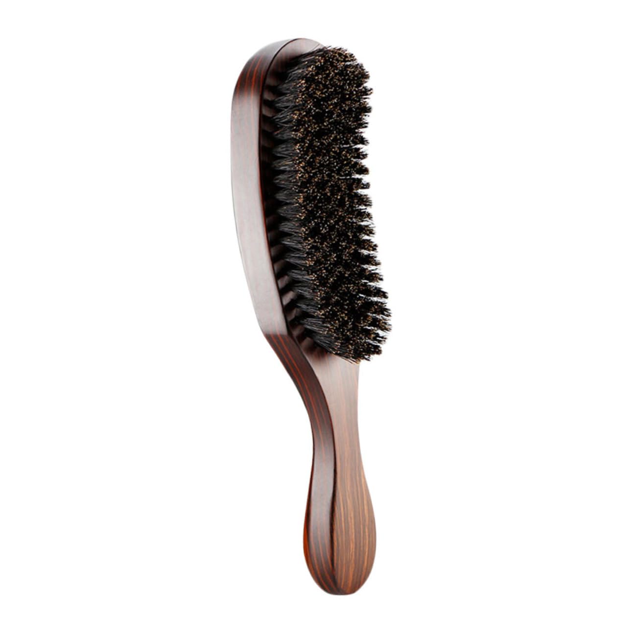 BIUDECO Cepillo Grande De Cerdas Curvas Cepillo Para Barba Hombre Cepillo De Pelo Portátil Cepillo Para El Pelo Para Hombre Peine Para Hombres Peine Alisador De Barba Madera