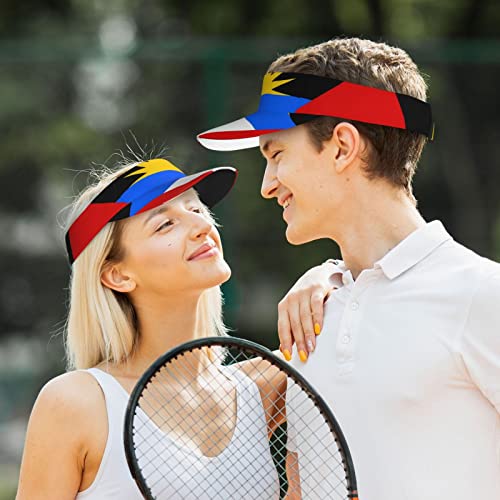 Image of Cute Funny Flag Hat Women Men Adjustable Flag Sport Sun Visor Hat Summer Fashion Sun Cap Beach Flag Hat