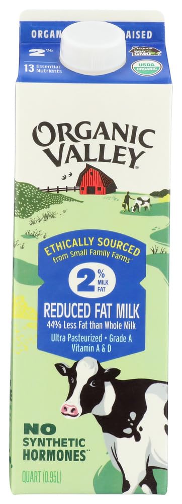 Organic Valley 2% Reduced Fat Milk 32 fl. oz. Carton