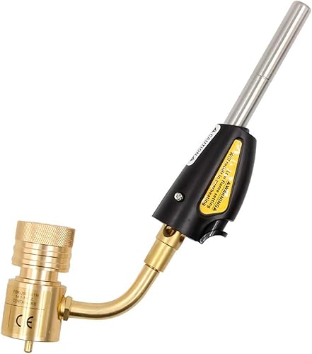 Miniatura 2 de QWORK Puntas de antorcha, remolino, compatible con gas MAP-Pro/LP, autoiluminación, regulador de antorcha de autoencendido de gas, soldadura,