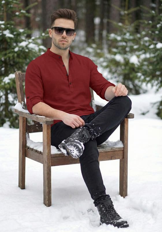Image of Men Short Kurta