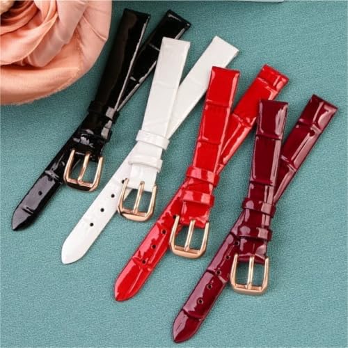 Correa de reloj de cuero premium con hebilla de acero inoxidable para damas 6