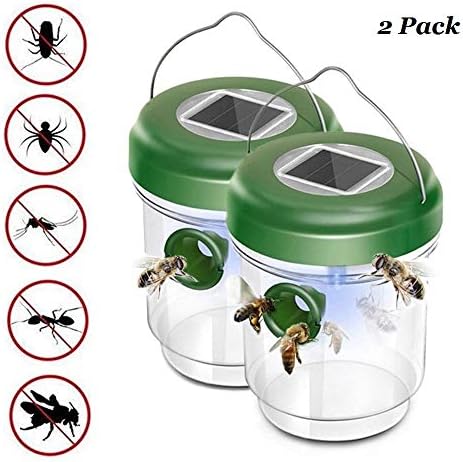 Solar Powered with UV for Outdoors, 2 Pack Solar Powered Yellow Effective & Reusable