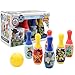 Toy Story 4 Forky, Set Giocattolo da Bowling per Bambini, Include 6 Birilli e Una Palla, Giochi da Giardino per Bambini