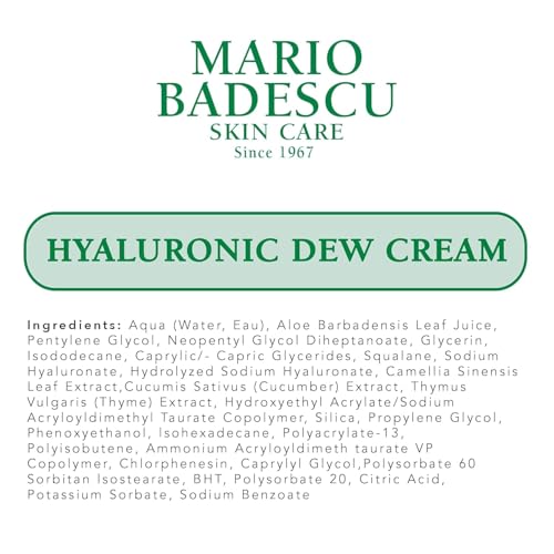Image of Mario Badescu Eye Cream for Dark Circles and Puffiness - Hyaluronic, Caffeine or Glycolic - Hydrating, Firming and Anti Aging Overnight Under Eye Care Treatment for Fine Lines and Wrinkles